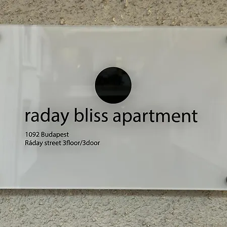 Raday Bliss Appartement Budapest